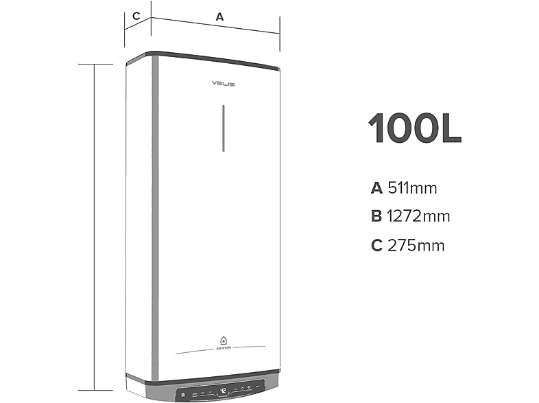 Termo eléctrico ARISTON en color Blanco (mod. Velis Pro) — foto 5