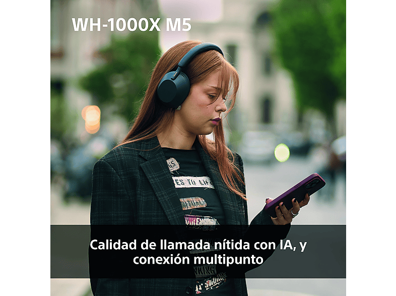 SONY Auriculares inalámbricos en color Plata (mod. WH-1000XM5S) — foto 9