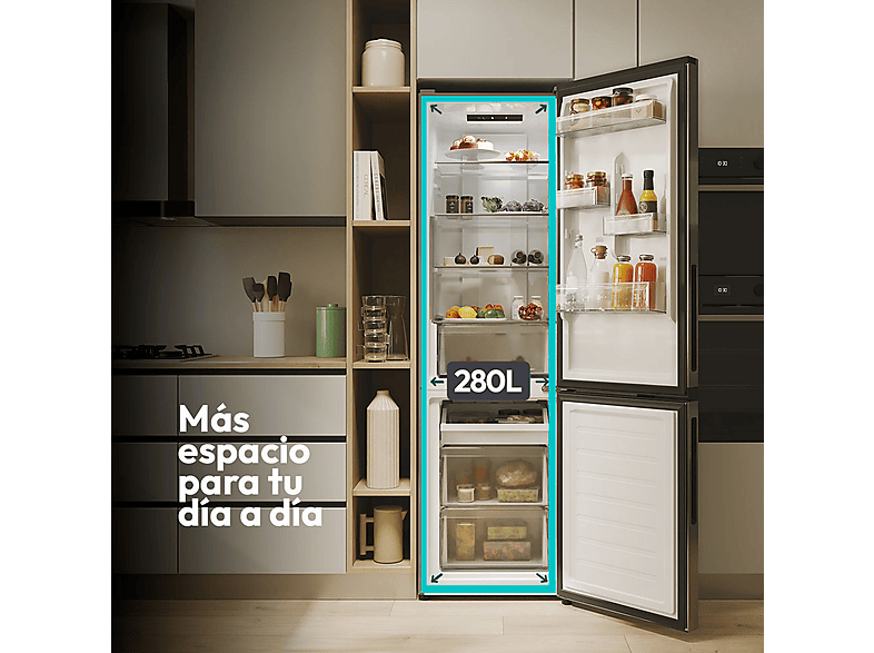 CANDY Frigorífico combi en color Inox — Total No Frost Circle+ y 182 cm — foto 4