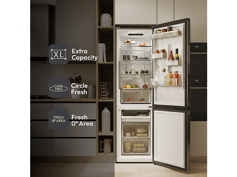 CANDY Frigorífico combi en color Inox — Total No Frost Circle+ y 182 cm — foto 5