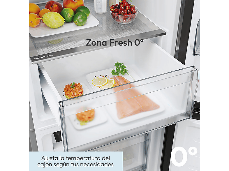 CANDY Frigorífico combi en color Inox — Total No Frost Circle+ y 182 cm — foto 7