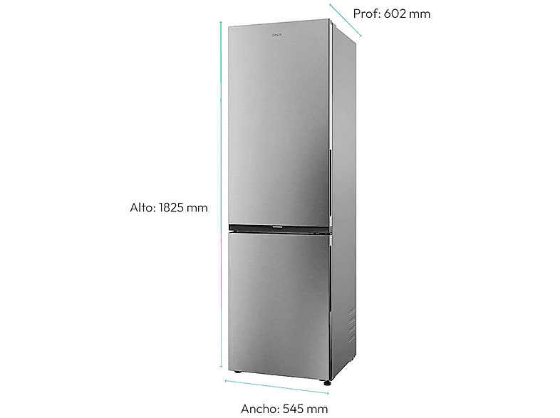 CANDY Frigorífico combi en color Inox — Total No Frost Circle+ y 182 cm — foto 9