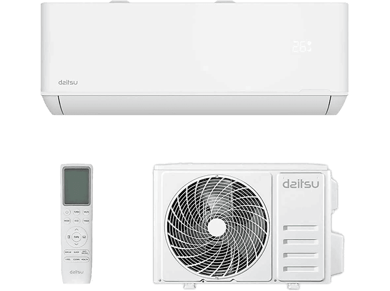 DAITSU Aire acondicionado Split 1 x 1 en color Blanco (mod. SPLIT MURAL ARTIC DS-24KTP-WIFI)