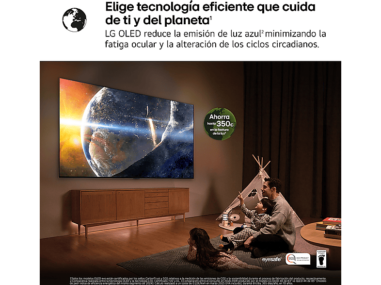 LG TV OLED 65" en color Rocky Black — OLED 4K y Procesador Inteligente α11 AI Processor 4K Gen2 — foto 17