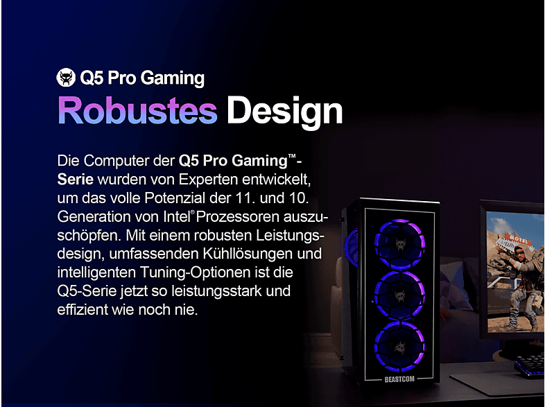 BEASTCOM Pack PC gaming — Intel® Core™ i7-11700F y 16 GB RAM — foto 6