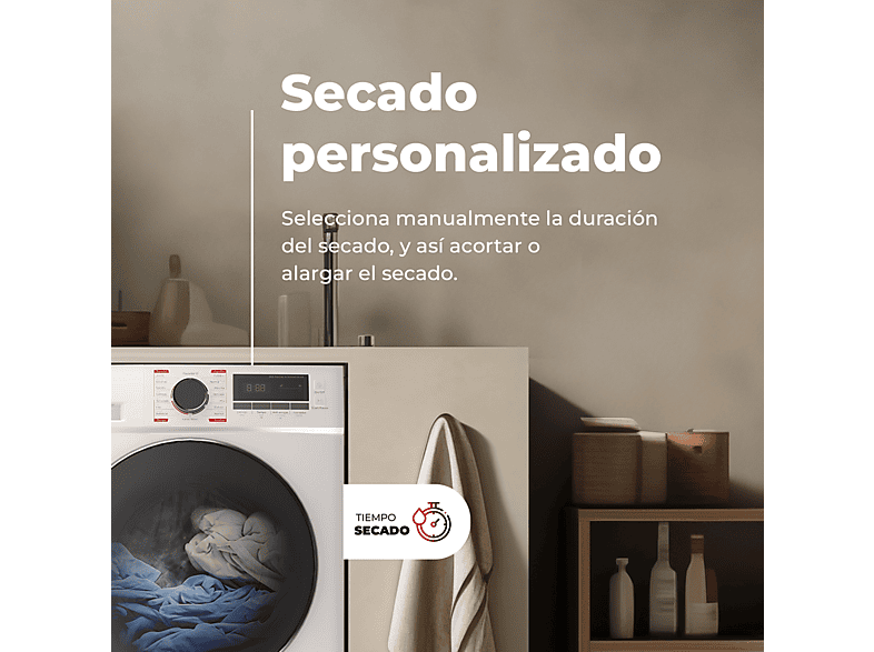 Secadora bomba de calor EVVO en color Blanco (mod. S10 D) — foto 3