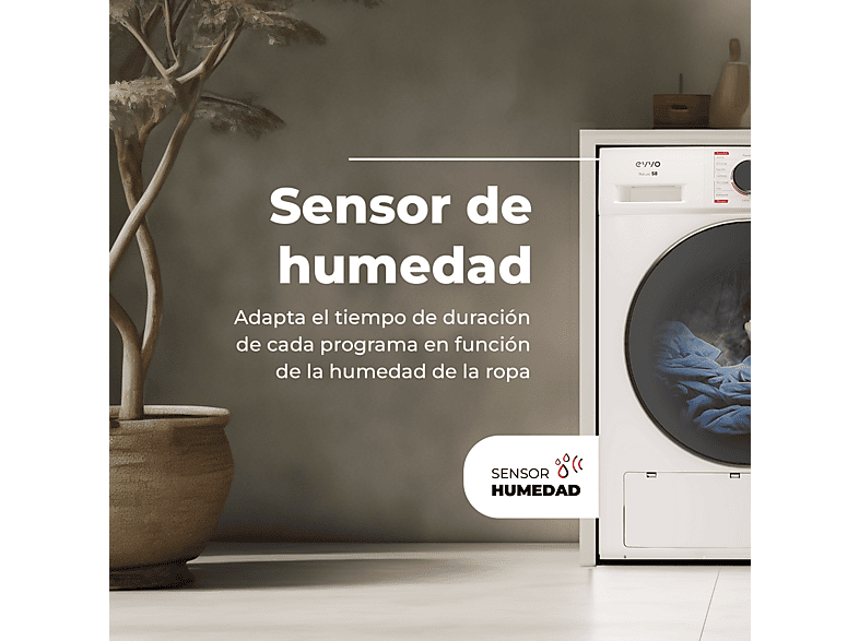 Secadora bomba de calor EVVO en color Blanco (mod. S10 D) — foto 4
