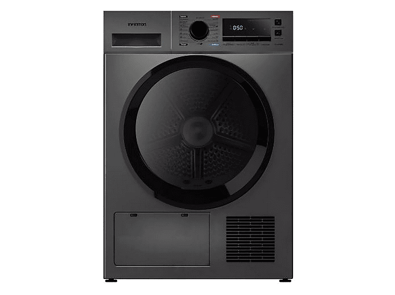 Secadora Bomba de Calor INFINITON en color Dark Inox, 10 kg