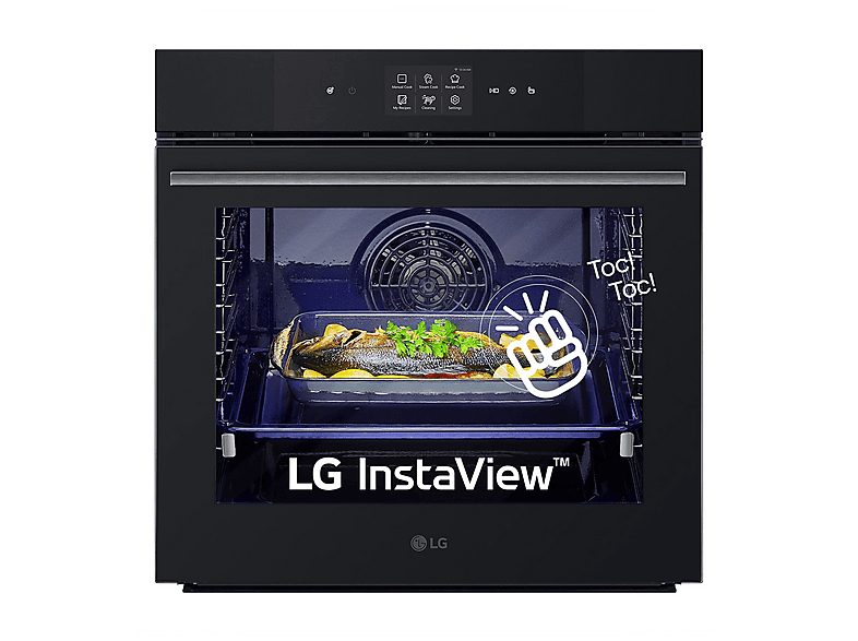 LG Horno a vapor Integrable en color Cristal negro mate