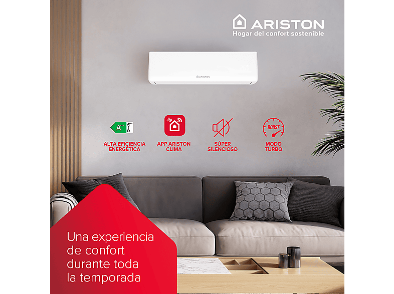 ARISTON Aire acondicionado Split 1x1 en color White — 2.7 kW y 43 m² — foto 4