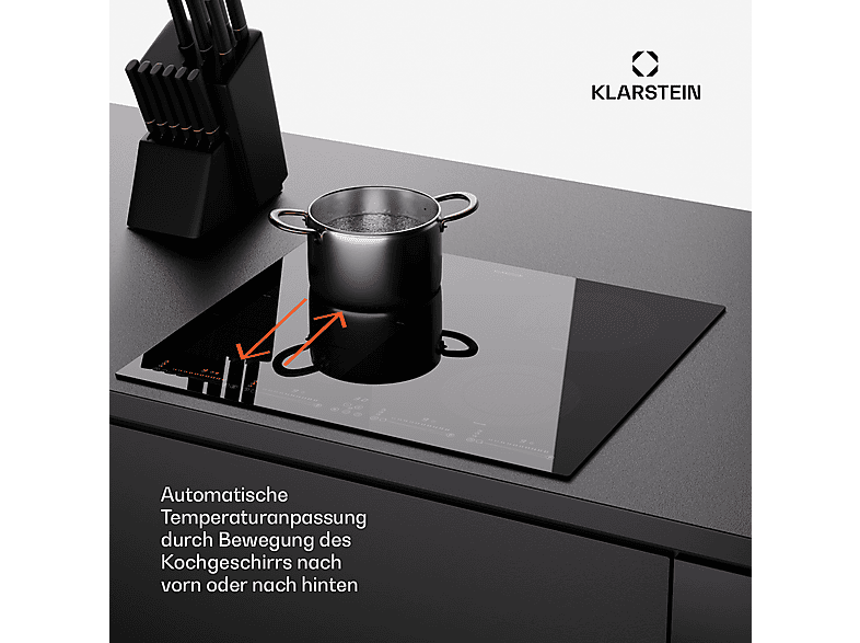 Placa de inducción KLARSTEIN en color Negro, 4 zonas — foto 4