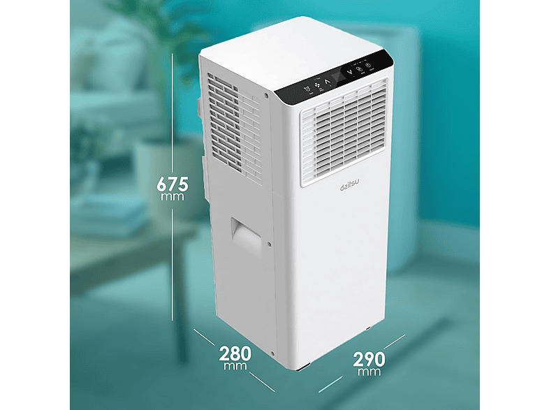 Aire acondicionado portátil DAITSU con 9 fg/h en color Blanco — foto 4