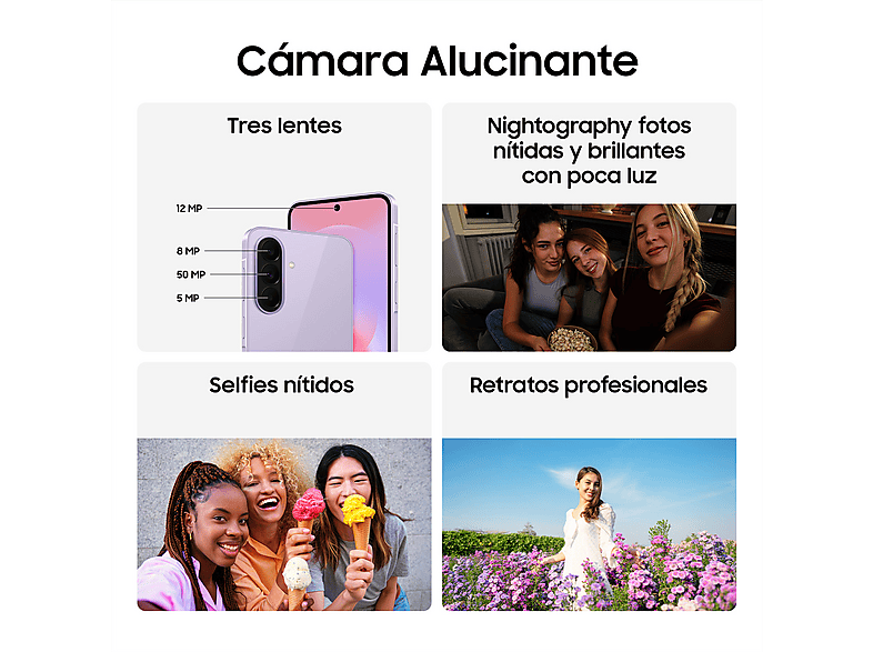 Móvil SAMSUNG en color Violeta de 256 GB — foto 6