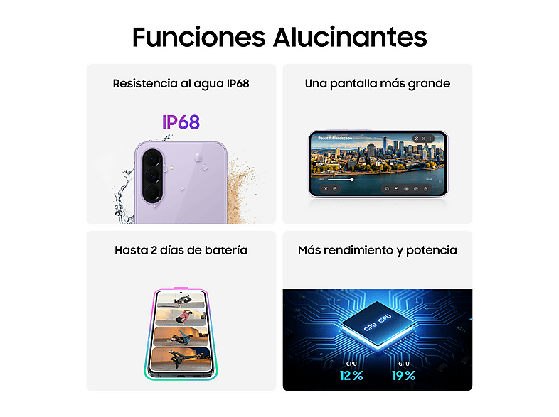 Móvil SAMSUNG en color Violeta de 256 GB — foto 7