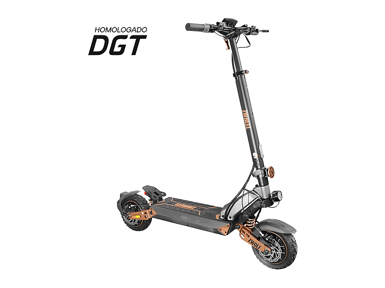 Patinete eléctrico ZWHEEL en color Combinación gris/bronze, Pot. máx. 2000 W