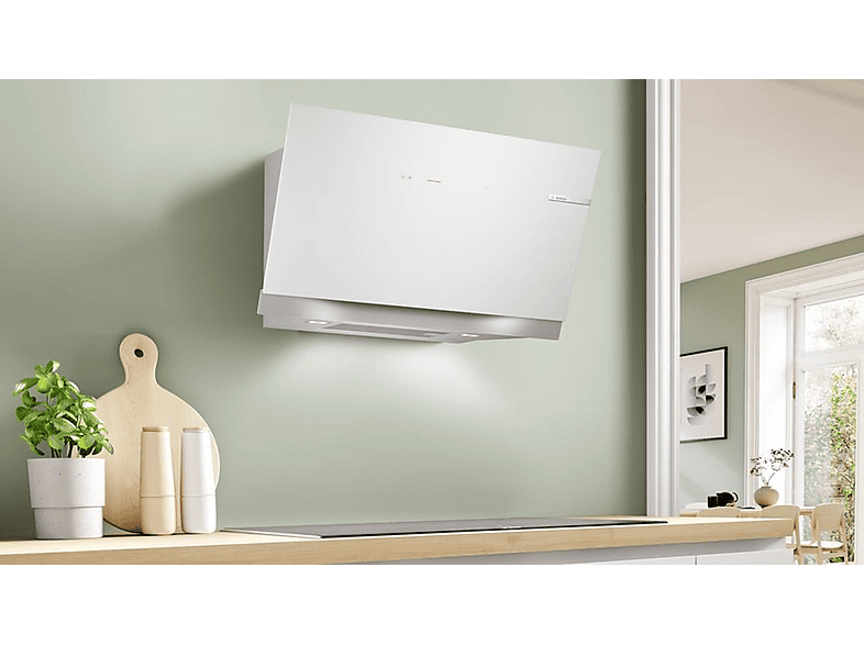 Campana decorativa BOSCH con 3 velocidades en color cristal blanco — foto 3