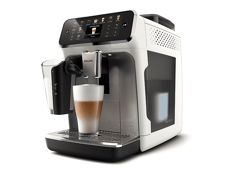 PHILIPS Máquina espresso en color Cromo, Blanco — 15 bar y 230 W
