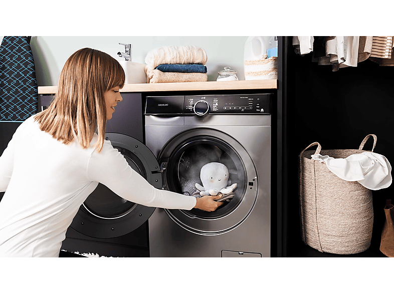 CECOTEC Lavadora carga frontal en color Steel — 12 kg y 1400 rpm — foto 14