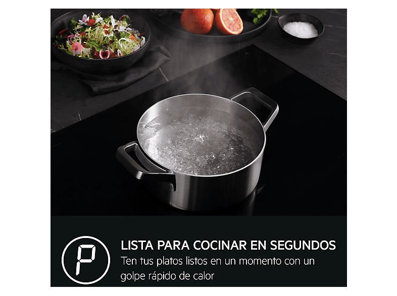AEG Placa inducción en color Negro — 3 zonas y Zona grande 28 cm — foto 8