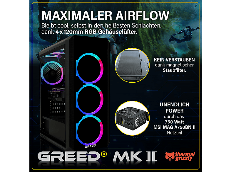 GREED PC Gaming — Intel Core i7-12700F y 16 GB RAM — foto 4
