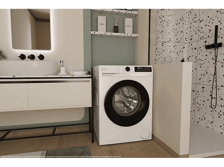 Lavadora carga frontal CANDY en color Blanco (mod. GD 410B8-S) — foto 8