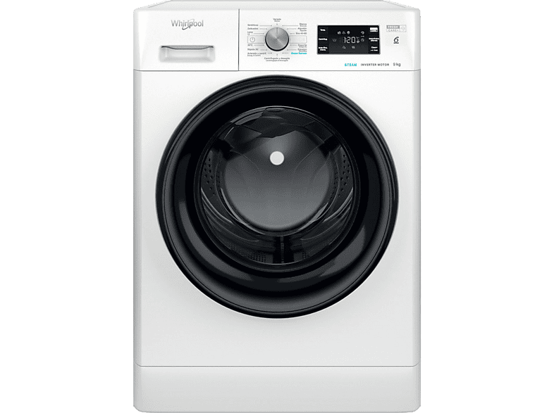 Lavadora carga frontal WHIRLPOOL en color Blanco de 9 kg