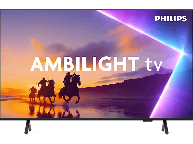 TV QLED 75" PHILIPS en color Negro mate de UHD 4K