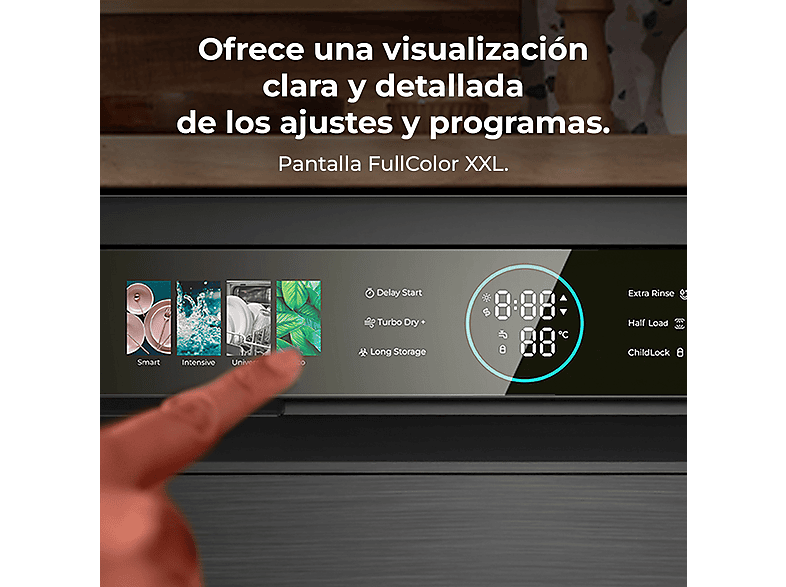 CECOTEC Lavavajillas libre instalación 60 cm en color Negro (mod. Bolero Aguazero 6320 Dark) — foto 5