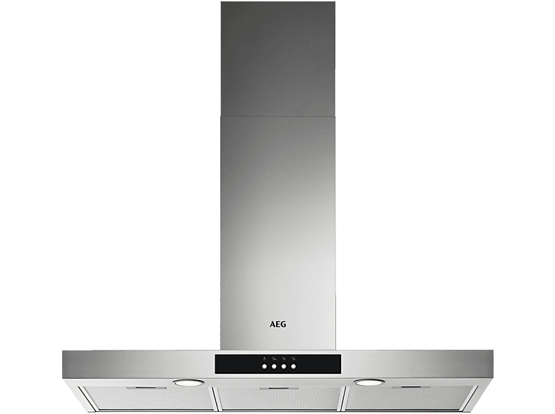 Campana decorativa AEG en color Inox, 3 velocidades