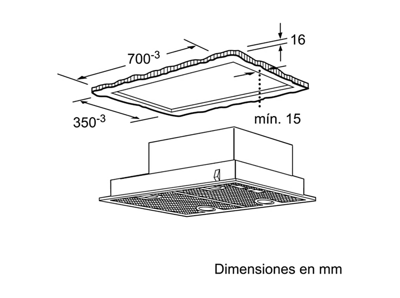 BOSCH Campana de techo en color Inox — foto 4