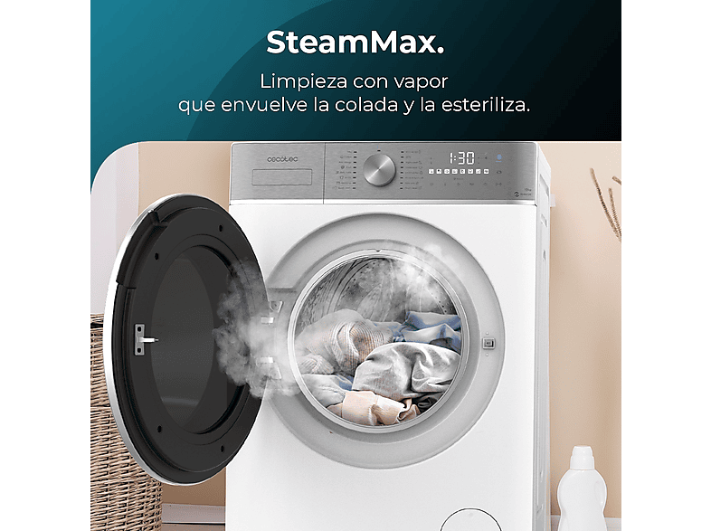 Lavadora carga frontal CECOTEC — 10 kg y 1400 rpm (mod. Bolero DressCode 10800 Inverter) — foto 14