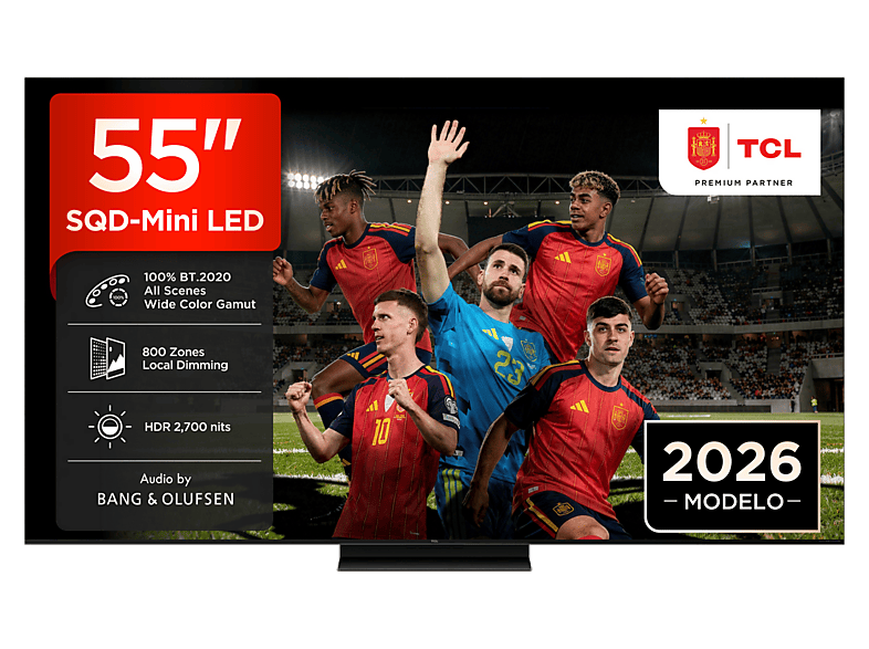 TCL TV SQD-Mini LED 55" UHD 4K (mod. 55C7L) en color Negro