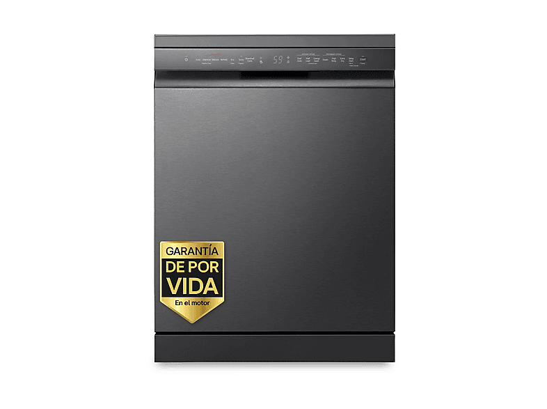 LG Lavavajillas libre instalación 60 cm en color Acero negro grafito antihuellas (mod. DF365FMS.ABMQEES)