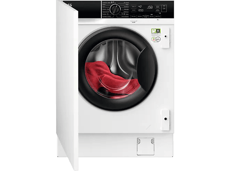 Lavadora integrable AEG — 8 kg y 1400 rpm