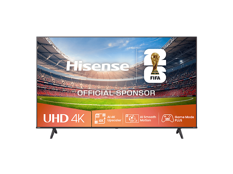 HISENSE TV LED 50" en color Negro — UHD 4K y Quad Core/MT9603