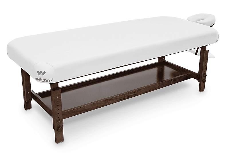 Camilla de masaje WELLCORE en color Blanco, para Piernas