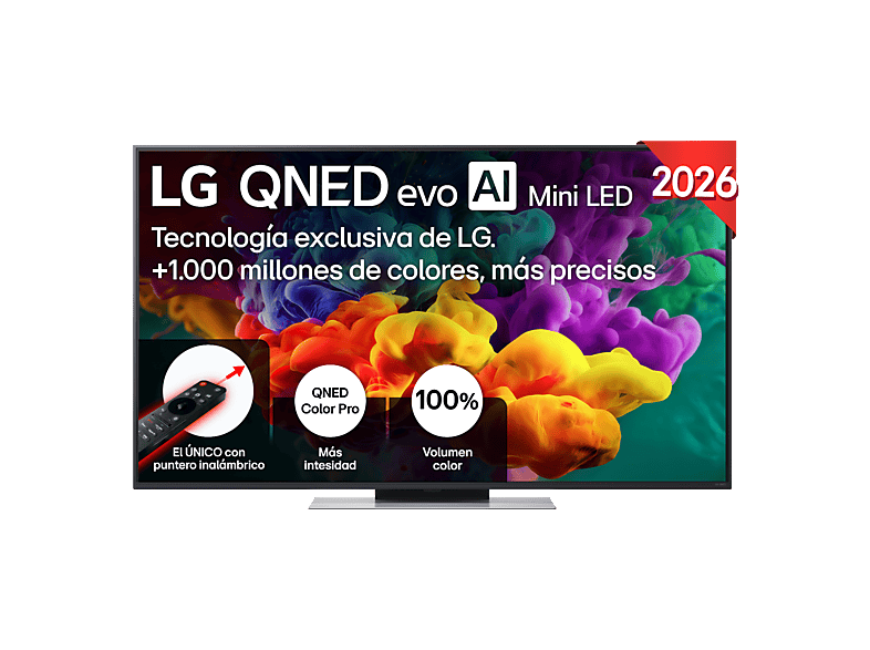 TV QNED Mini LED 55" LG en color Negro de UHD 4K