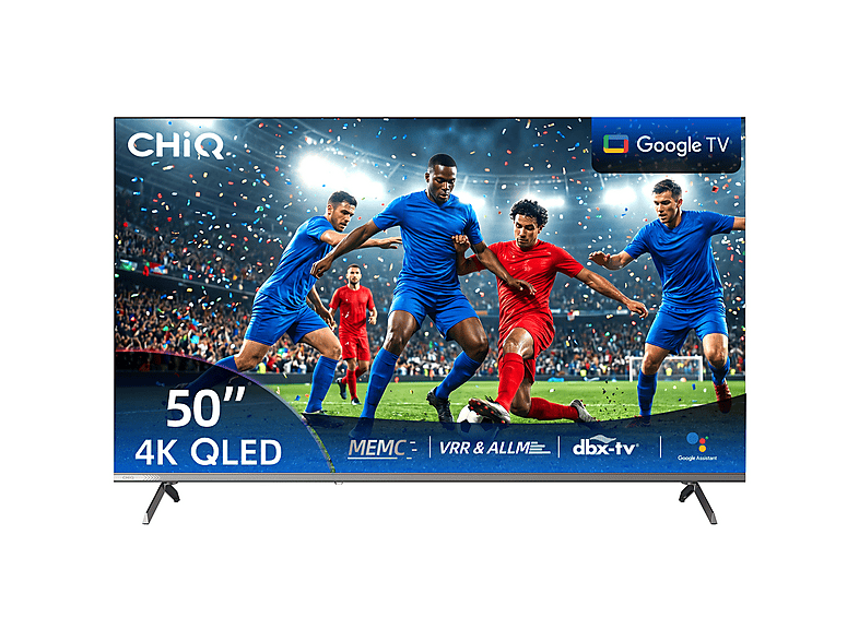 TV QLED 50" CHIQ en color Negro