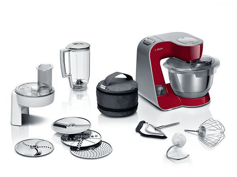 Robot de cocina BOSCH en color Rojo de 1000 W