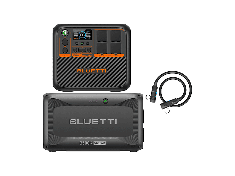 Estación de energía BLUETTI en color gris, 7424Wh