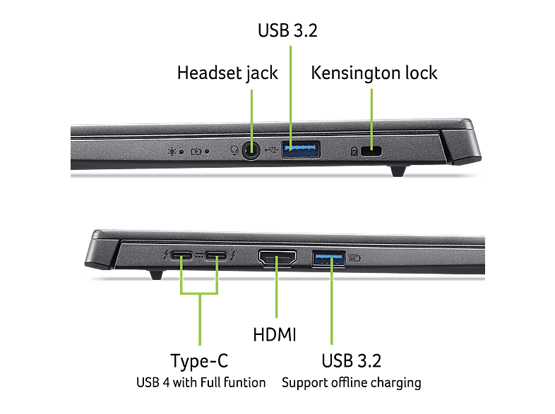 Portátil ACER en color Gris de 14" WUXGA OLED — foto 8