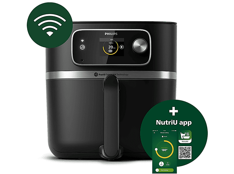 Freidora de aire PHILIPS en color Inox, 2200 W — foto 4