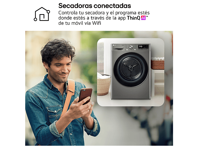 LG Secadora bomba de calor en color Acero Inoxidable — foto 9