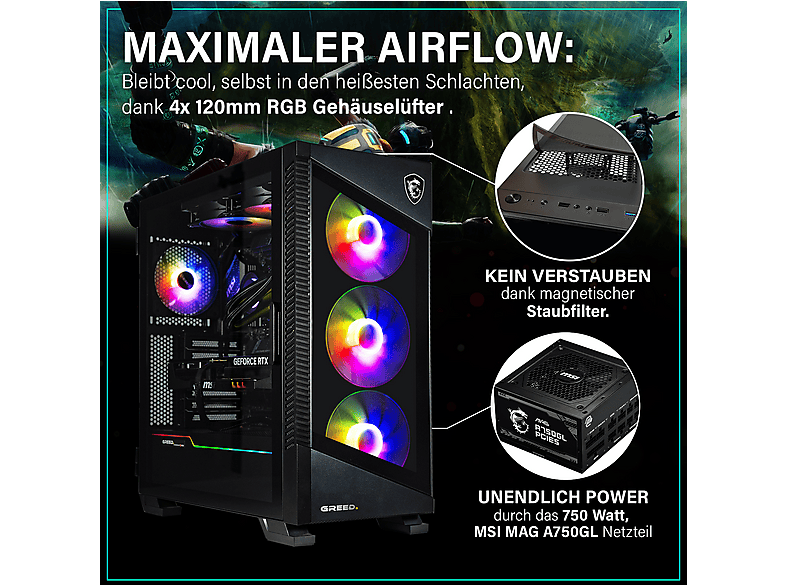 PC Gaming GREED con AMD Ryzen 5 9600X — foto 4