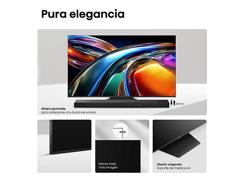 TV RGB Mini LED 75" HISENSE con UHD 4K en color Negro — foto 11
