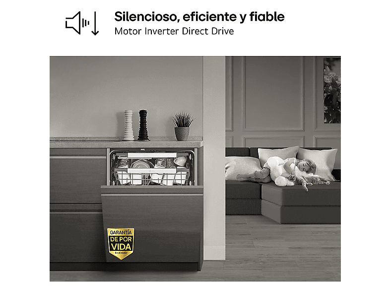 Lavavajillas integrable LG en color Sin panelar de 14 servicios — foto 13