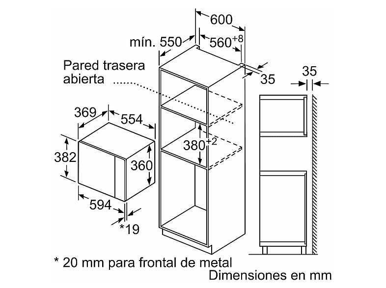 Microondas con grill integrable BALAY — 900 W y 5 niveles — foto 10