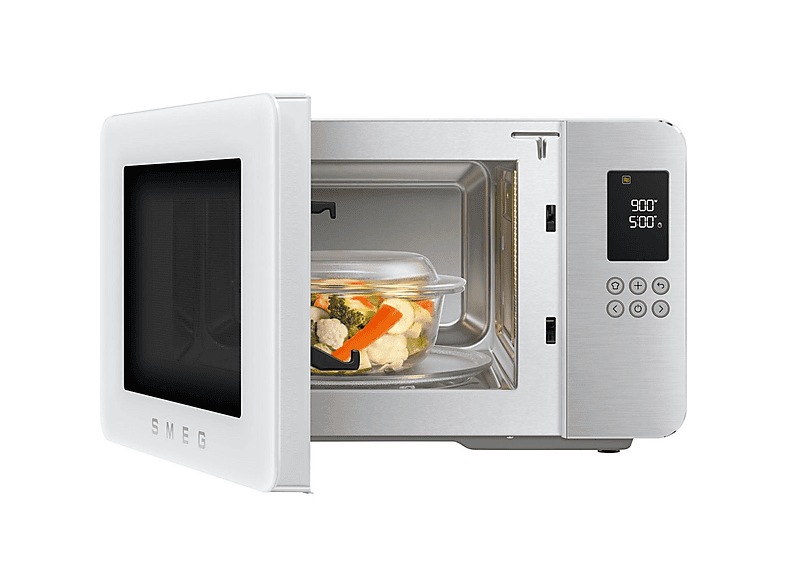 Microondas con grill SMEG con 1450 W en color Blanco mate — foto 7
