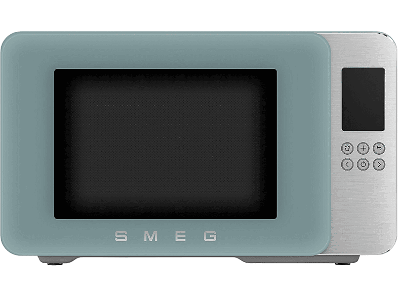 Microondas con grill SMEG en color Verde esmeralda mate, 1450 W