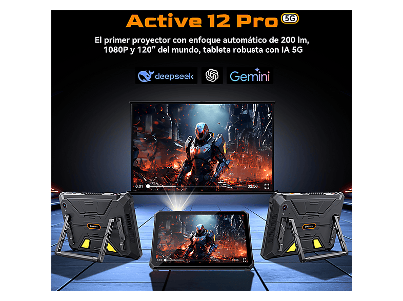 BLACKVIEW Tablet 256 GB (mod. Active 12 PRO) en color Negro — foto 5